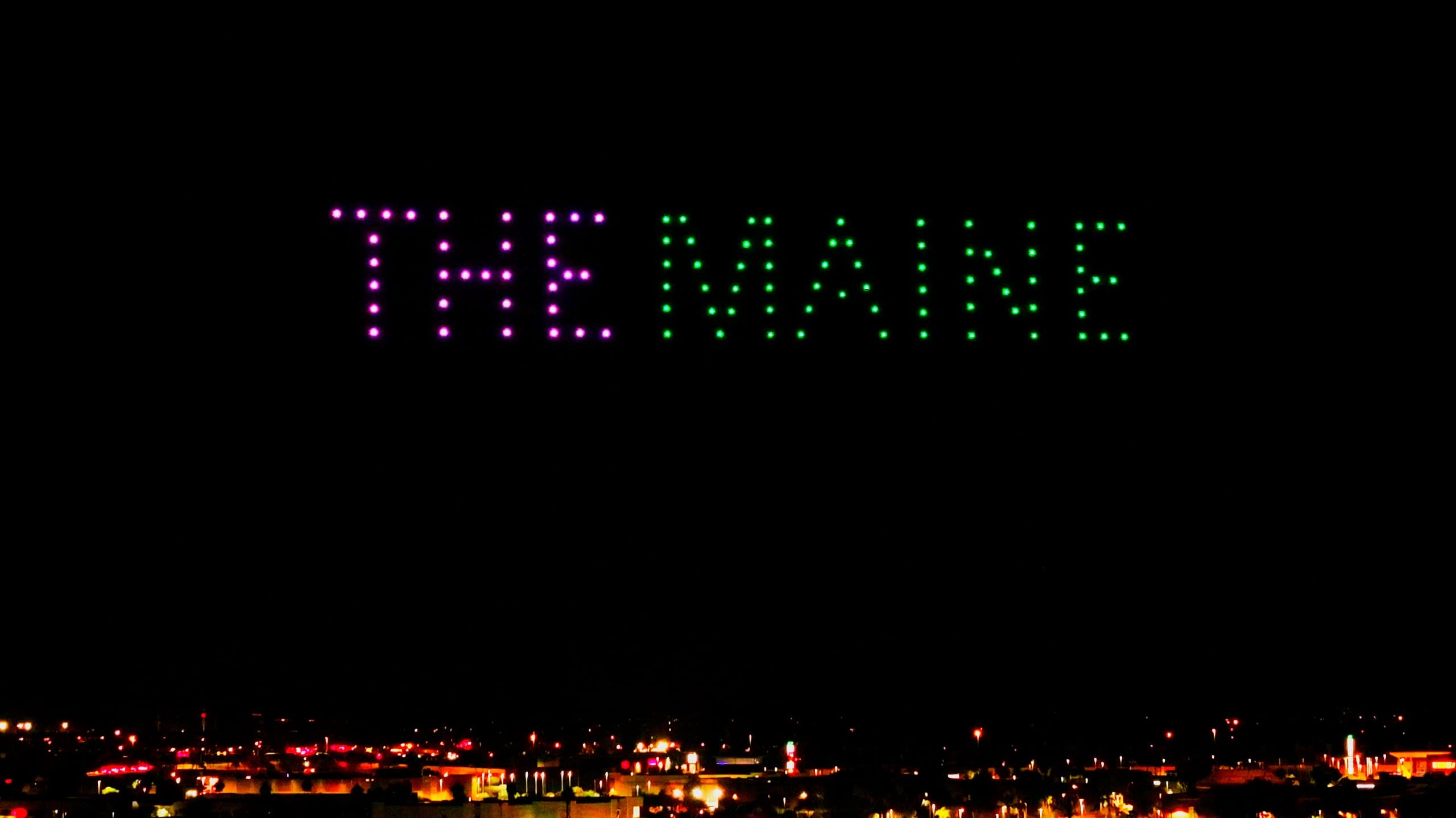 Album announcement drone light show for The Maine